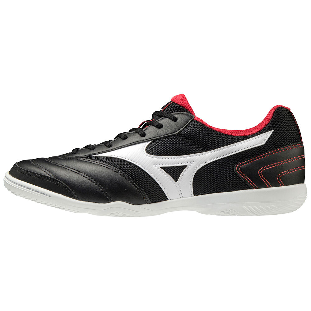 Zapatos De Futbol Mizuno MRL Sala Club IN Hombre Negras/Plateadas/Rojas Ofertas HUGM-81970